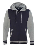 Independent Trading Co. - Unisex Heavyweight Varsity Full-Zip Hooded Sweatshirt - IND45UVZ