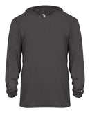 Badger - Youth B-Core Long Sleeve Hooded T-Shirt - 2105