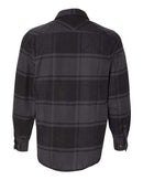 Burnside - Snap Front Long Sleeve Plaid Flannel Shirt - 8219
