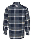 Burnside - Snap Front Long Sleeve Plaid Flannel Shirt - 8219