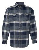 Burnside - Snap Front Long Sleeve Plaid Flannel Shirt - 8219