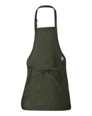 Q-Tees - Full-Length Apron with Pouch Pocket - Q4250