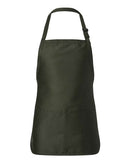 Q-Tees - Full-Length Apron with Pouch Pocket - Q4250
