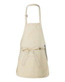 Q-Tees - Full-Length Apron with Pouch Pocket - Q4250