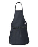Q-Tees - Full-Length Apron with Pouch Pocket - Q4250