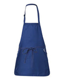 Q-Tees - Full-Length Apron with Pouch Pocket - Q4250