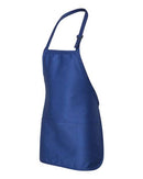 Q-Tees - Full-Length Apron with Pouch Pocket - Q4250