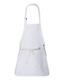 Q-Tees - Full-Length Apron with Pouch Pocket - Q4250
