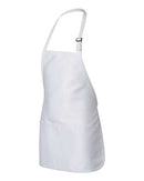 Q-Tees - Full-Length Apron with Pouch Pocket - Q4250