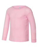 Rabbit Skins - Toddler Baby Rib Long Sleeve Pajama Top - 201Z