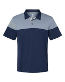 Adidas - Heathered 3-Stripes Colorblock Sport Shirt - A213