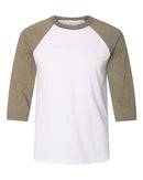 BELLA + CANVAS - Unisex Three-Quarter Sleeve Baseball Tee - 3200 (More Color)