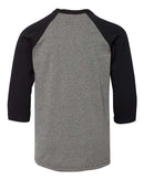 BELLA + CANVAS - Youth Three-Quarter Sleeve Baseball Tee - 3200Y