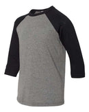 BELLA + CANVAS - Youth Three-Quarter Sleeve Baseball Tee - 3200Y