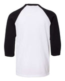 BELLA + CANVAS - Youth Three-Quarter Sleeve Baseball Tee - 3200Y