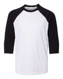 BELLA + CANVAS - Youth Three-Quarter Sleeve Baseball Tee - 3200Y