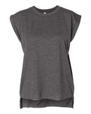 BELLA + CANVAS - Women’s Flowy Rolled Cuffs Muscle Tee - 8804