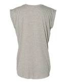 BELLA + CANVAS - Women’s Flowy Rolled Cuffs Muscle Tee - 8804