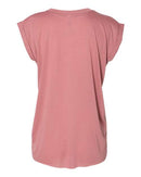 BELLA + CANVAS - Women’s Flowy Rolled Cuffs Muscle Tee - 8804