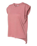 BELLA + CANVAS - Women’s Flowy Rolled Cuffs Muscle Tee - 8804