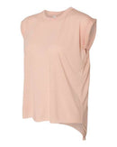 BELLA + CANVAS - Women’s Flowy Rolled Cuffs Muscle Tee - 8804