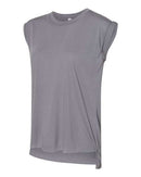 BELLA + CANVAS - Women’s Flowy Rolled Cuffs Muscle Tee - 8804