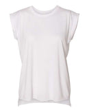 BELLA + CANVAS - Women’s Flowy Rolled Cuffs Muscle Tee - 8804