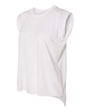 BELLA + CANVAS - Women’s Flowy Rolled Cuffs Muscle Tee - 8804