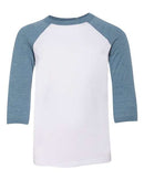 BELLA + CANVAS - Youth Three-Quarter Sleeve Baseball Tee - 3200Y