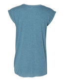 BELLA + CANVAS - Women’s Flowy Rolled Cuffs Muscle Tee - 8804