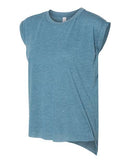 BELLA + CANVAS - Women’s Flowy Rolled Cuffs Muscle Tee - 8804