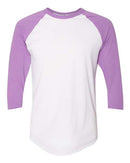 American Apparel - 50/50 Raglan Three-Quarter Sleeve Tee - BB453W (More Color)