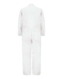 Red Kap - Button-Front Cotton Coverall Long Sizes - CC16L