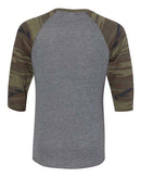 Alternative - Printed Eco-Jersey Baseball Raglan Tee - 2089ea
