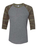 Alternative - Printed Eco-Jersey Baseball Raglan Tee - 2089ea