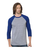 Bayside - Triblend Three-Quarter Sleeve Raglan Tee - 9525
