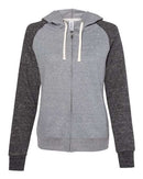 JERZEES - Women's Snow Heather French Terry Full-Zip Hooded Sweatshirt - 92WR