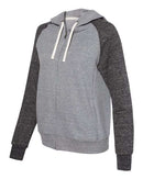 JERZEES - Women's Snow Heather French Terry Full-Zip Hooded Sweatshirt - 92WR