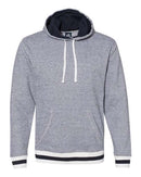 J. America - Peppered Fleece Lapover Hooded Sweatshirt - 8701