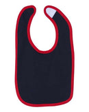 Rabbit Skins - Infant Contrast Trim Premium Jersey Bib - 1004