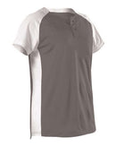 Alleson Athletic - Girls' Two Button Fastpitch Jersey - 522PDWG