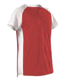 Alleson Athletic - Girls' Two Button Fastpitch Jersey - 522PDWG