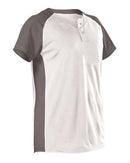 Alleson Athletic - Girls' Two Button Fastpitch Jersey - 522PDWG