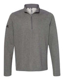 Adidas - Heathered Quarter Zip Pullover with Colorblocked Shoulders - A463