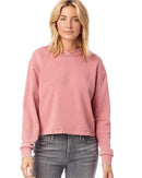 Alternative - Women's Burnout French Terry Crop Pullover Hoodie - 8642