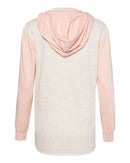 MV Sport - Women’s French Terry Hooded Pullover with Colorblocked Sleeves - W20145