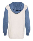 MV Sport - Women’s French Terry Hooded Pullover with Colorblocked Sleeves - W20145