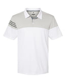 Adidas - Heathered 3-Stripes Colorblock Sport Shirt - A213