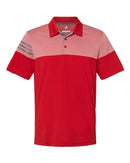 Adidas - Heathered 3-Stripes Colorblock Sport Shirt - A213