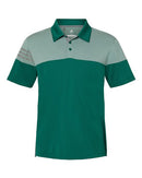 Adidas - Heathered 3-Stripes Colorblock Sport Shirt - A213